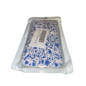 Iphone 14 plus , Festas floral blue watercolor case